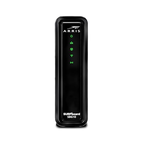Arris (SBG10) - Cable Modem Router Combo - DOCSIS 3.0 16 x 4 Gigabit
