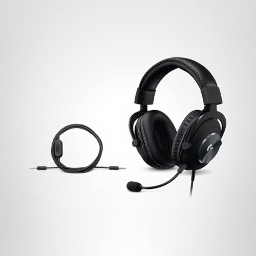 Logitech G Pro X Wired Gaming Headset: Blue VO!CE Detachable Boom Mic