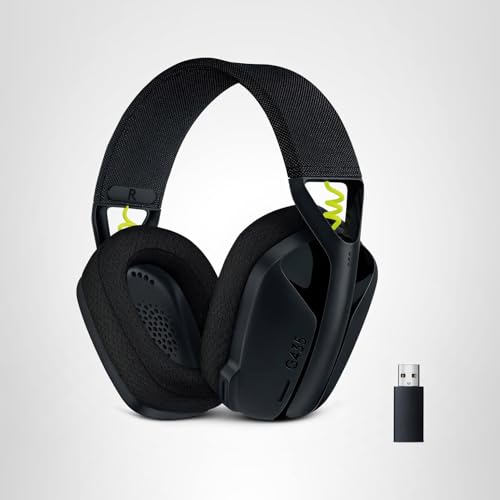 Logitech G435 Lightspeed & Bluetooth Wireless Gaming Headset - Lightweight Over-Ear