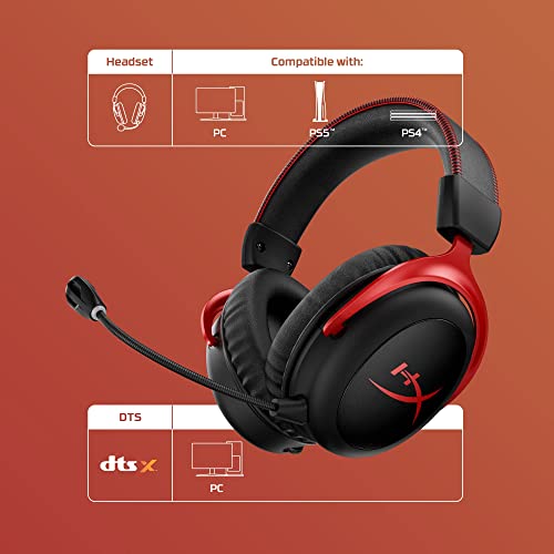 HyperX Cloud II Gaming Headset - 7.1 Surround Sound - Memory Foam Ear Pad