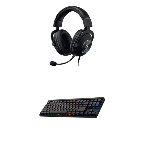 Logitech G Pro X Wired Gaming Headset: Blue VO!CE Detachable Boom Mic
