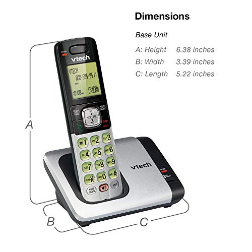 VTech CS6719-16 DECT 6.0 Phone with Caller ID/Call Waiting, 1 Cordless Handset, Red