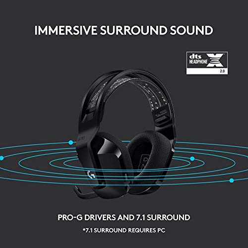 Logitech G733 Lightspeed Wireless Gaming Headset, Suspension Headband