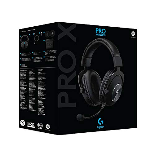 Logitech G Pro X Wired Gaming Headset: Blue VO!CE Detachable Boom Mic