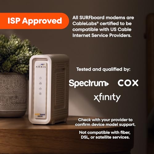 ARRIS SURFboard SB8200 DOCSIS 3.1 Multi‑Gig Cable Modem