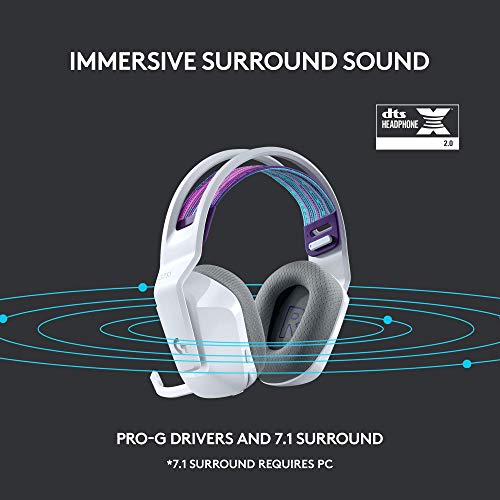 Logitech G733 Lightspeed Wireless Gaming Headset, Suspension Headband