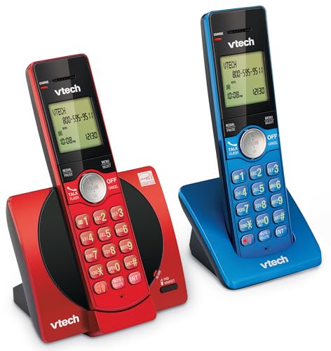 VTech CS6919-16 DECT 6.0 Cordless Phone, Red