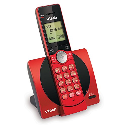 VTech CS6919-16 DECT 6.0 Cordless Phone, Red