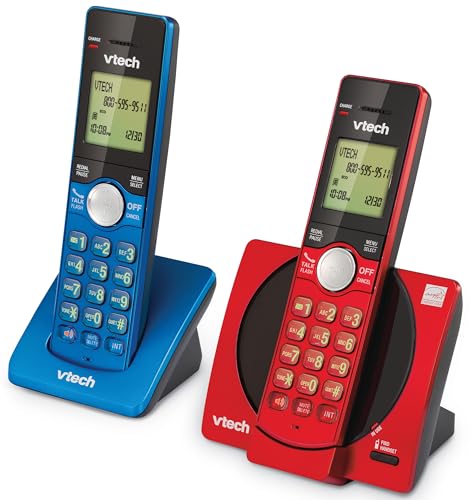 VTech CS6919-16 DECT 6.0 Cordless Phone, Red