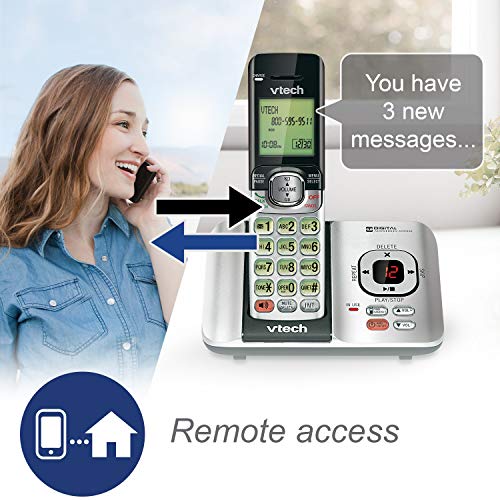 VTech CS6719-16 DECT 6.0 Phone with Caller ID/Call Waiting, 1 Cordless Handset, Red