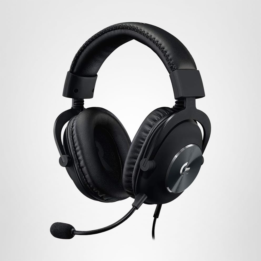 Logitech G Pro X Wired Gaming Headset: Blue VO!CE Detachable Boom Mic