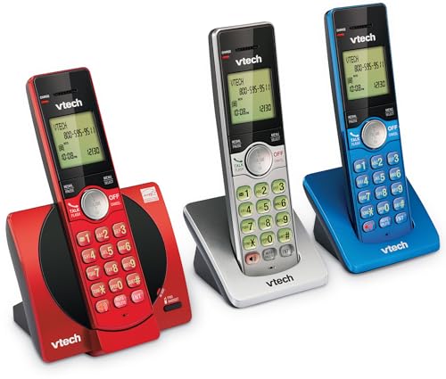 VTech CS6919-16 DECT 6.0 Cordless Phone, Red