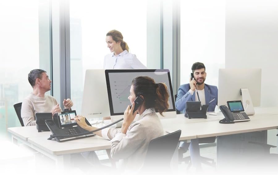 Yealink T54W IP Phone, 16 VoIP Accounts. 4.3-Inch Color Display.