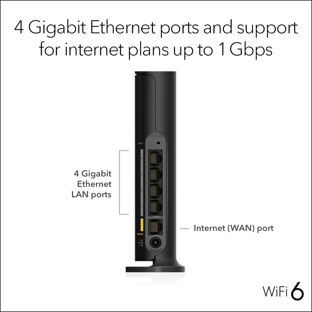 NETGEAR 4-Stream WiFi 6 Router (R6700AX)