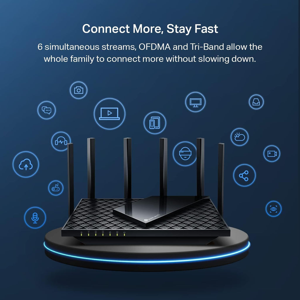 TP-Link AXE5400 Tri-Band WiFi 6E Router (Archer AXE75)
