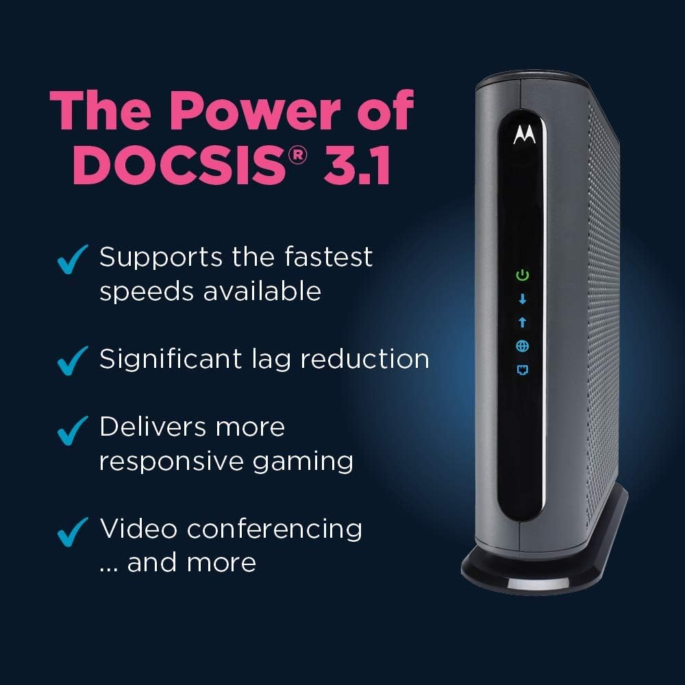 MOTOROLA MB8611 DOCSIS 3.1 Cable Modem with 2.5G Ethernet