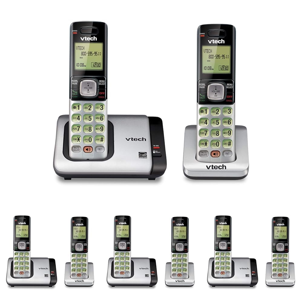 VTech CS6719-16 DECT 6.0 Phone with Caller ID/Call Waiting, 1 Cordless Handset, Red