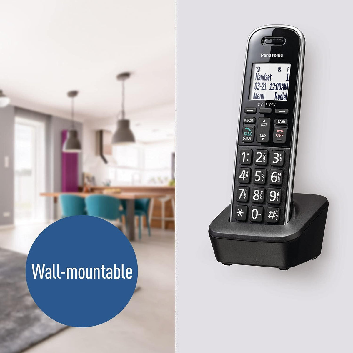 Panasonic Expandable Corded/Cordless Phone System with Answering Machine
