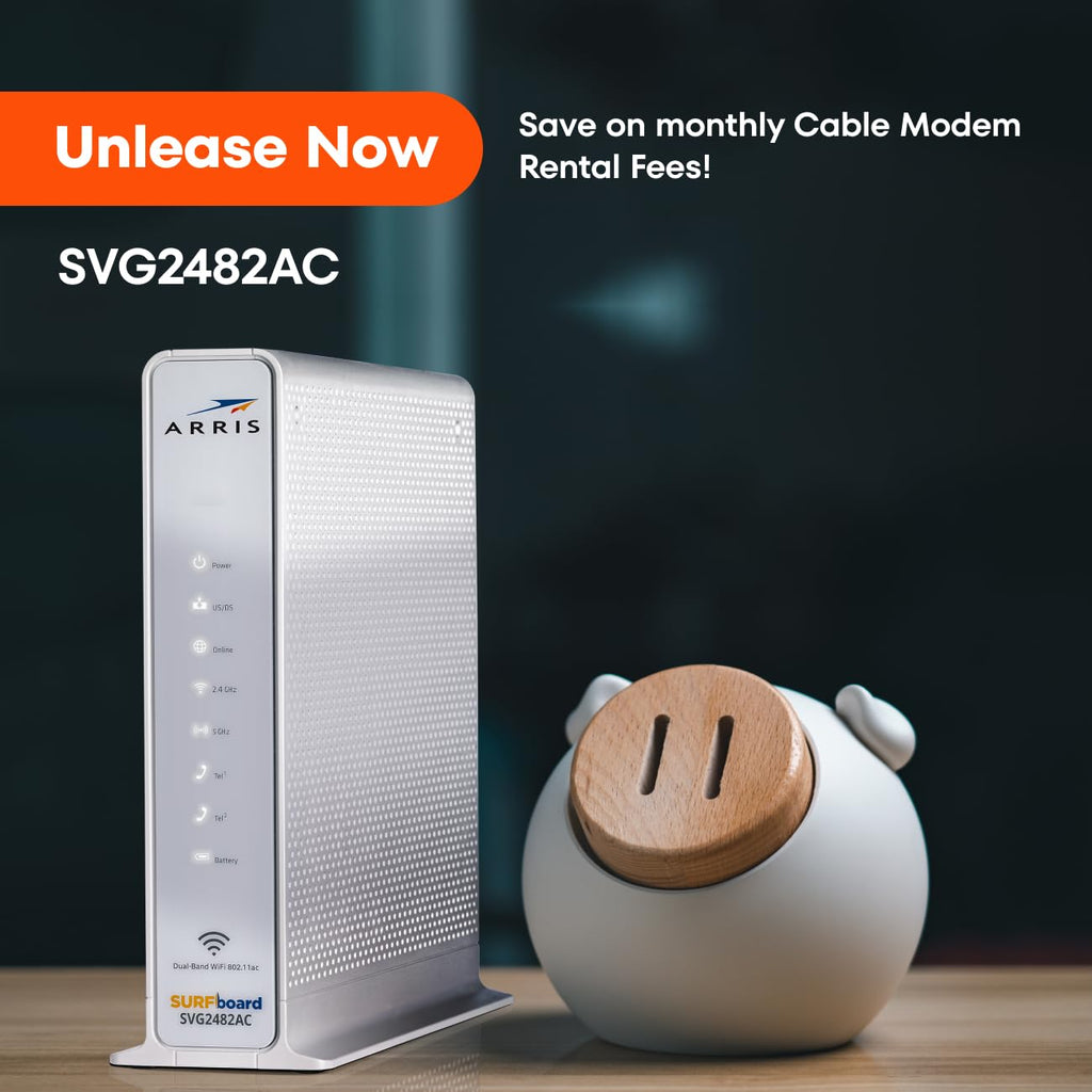 Arris (SBG10) - Cable Modem Router Combo - DOCSIS 3.0 16 x 4 Gigabit