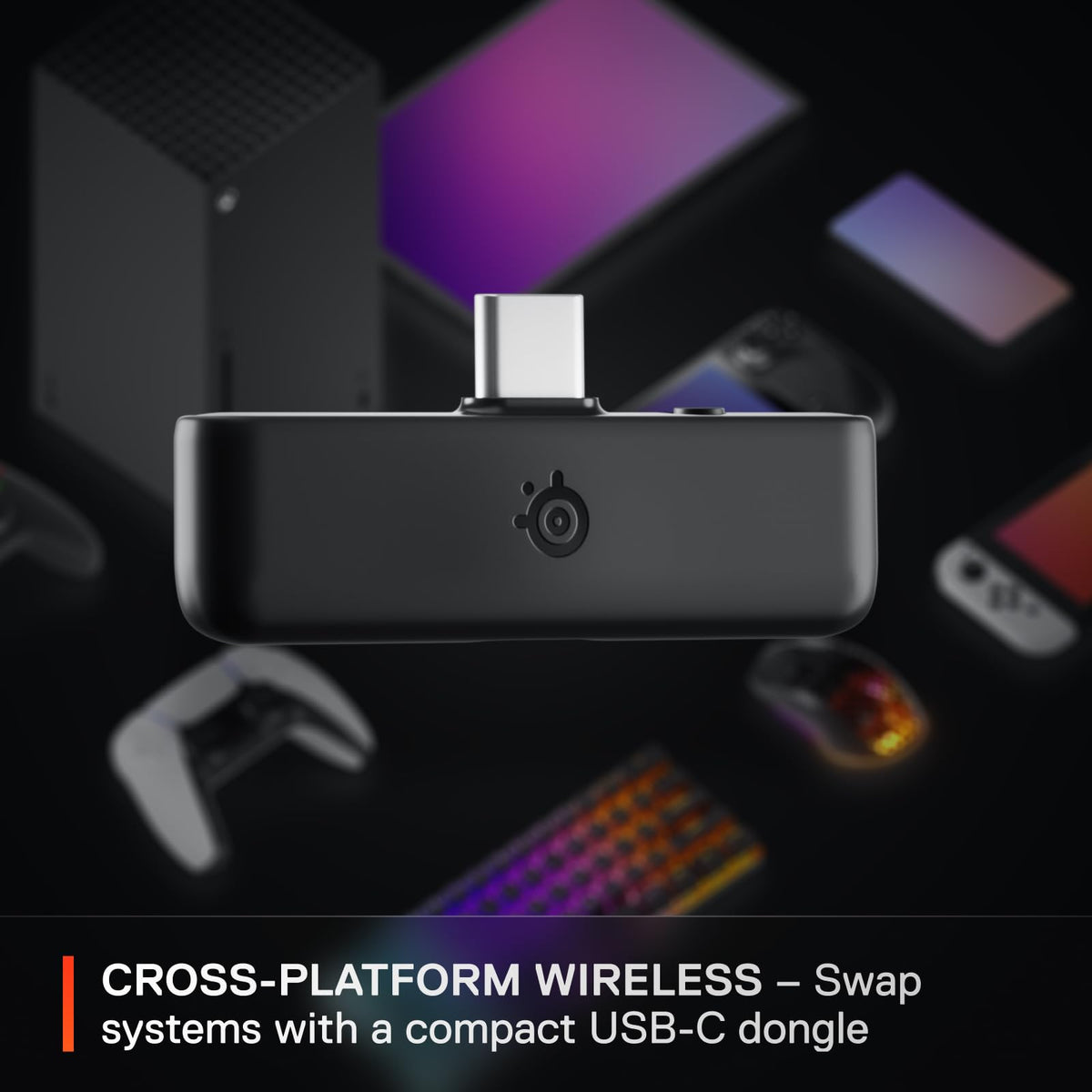 SteelSeries Arctis Nova 5P Wireless Multi-System Gaming Headset — White — Neodymium Magnetic Drivers — 100+ Audio Presets — 60 HR Battery — 2.4GHz or BT — Gen2.X Mic — PS5, PS4, PC, Switch, Mobile