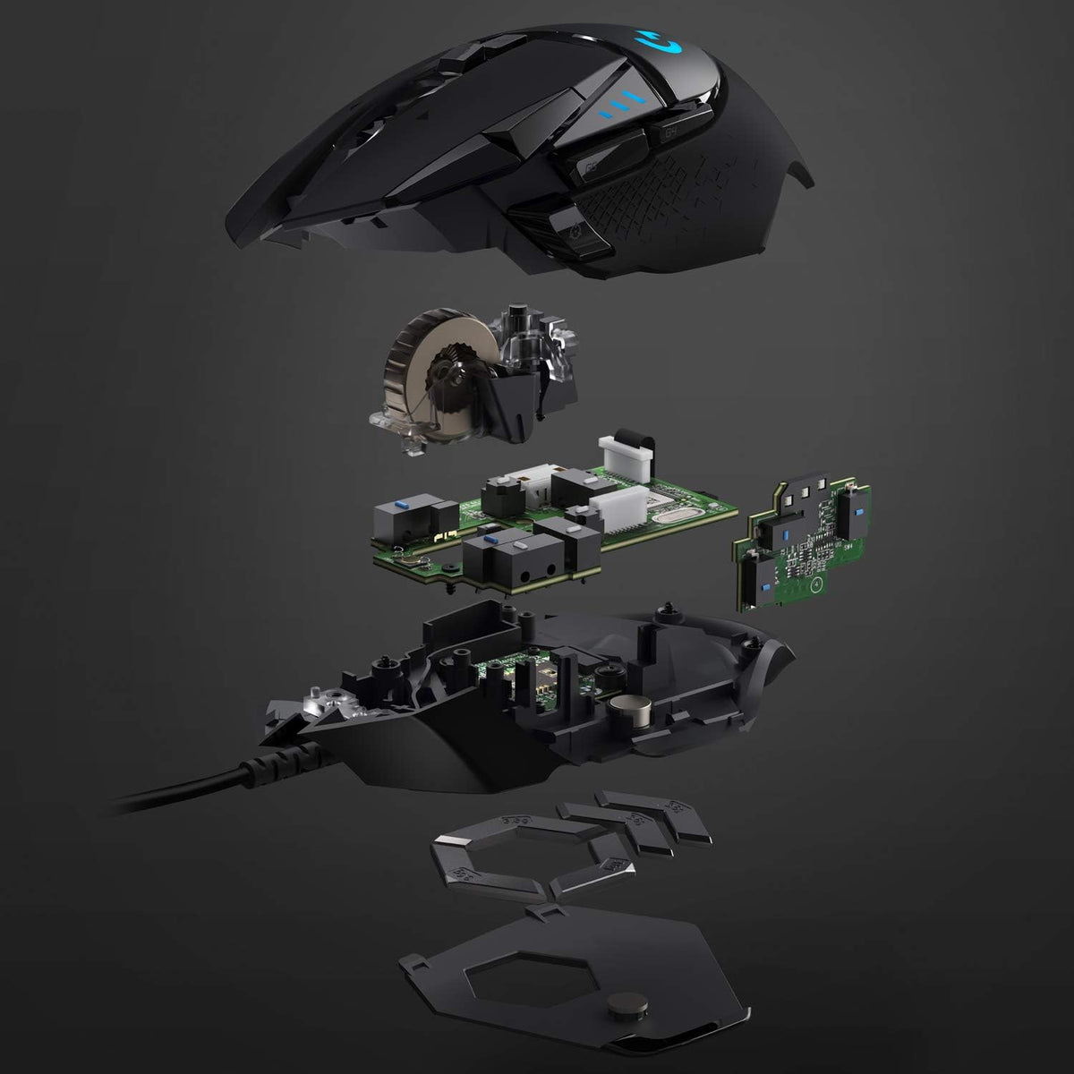 Logitech G502 Hero High Performance Wired Gaming Mouse, Hero 25K Sensor
