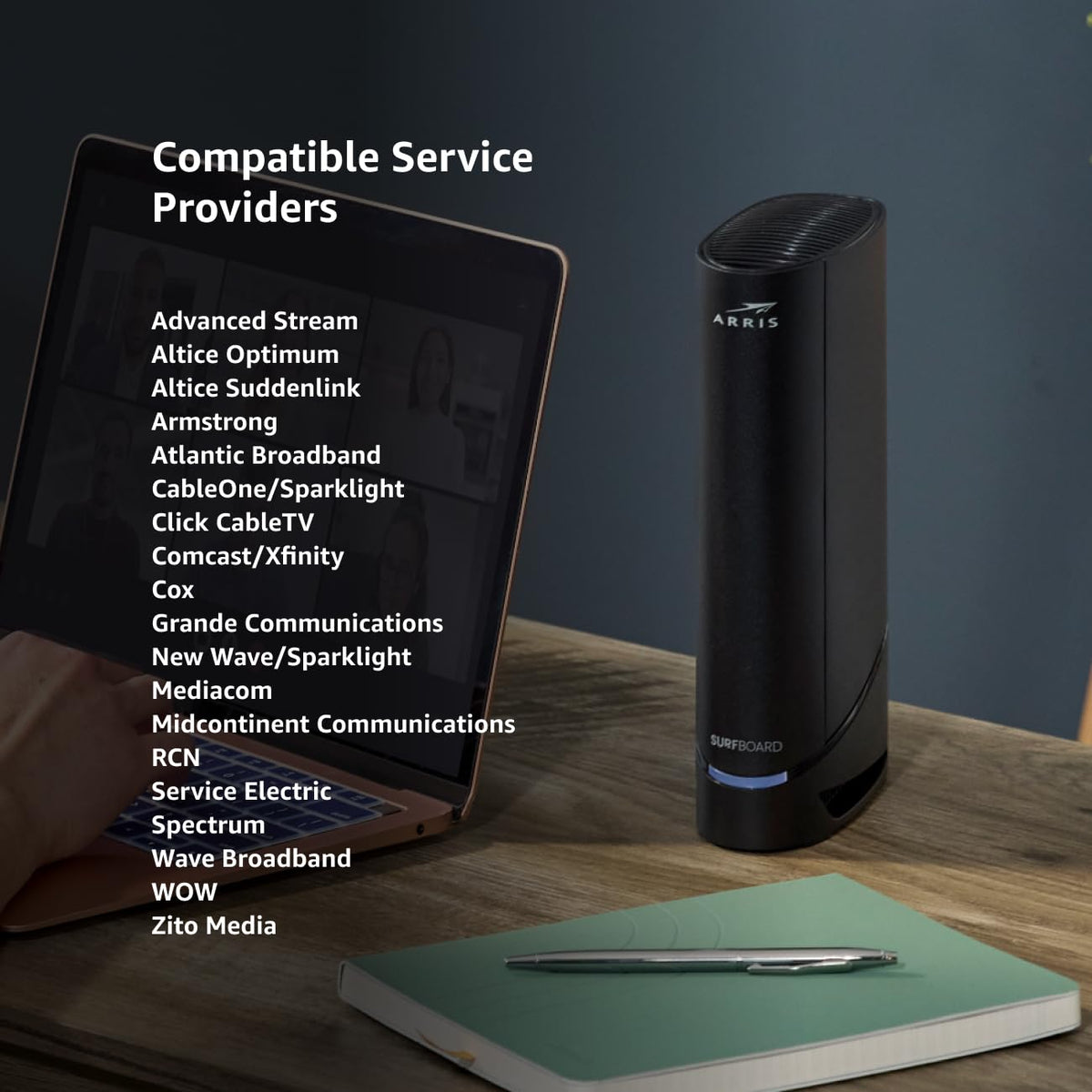 ARRIS SURFboard SB8200 DOCSIS 3.1 Multi‑Gig Cable Modem
