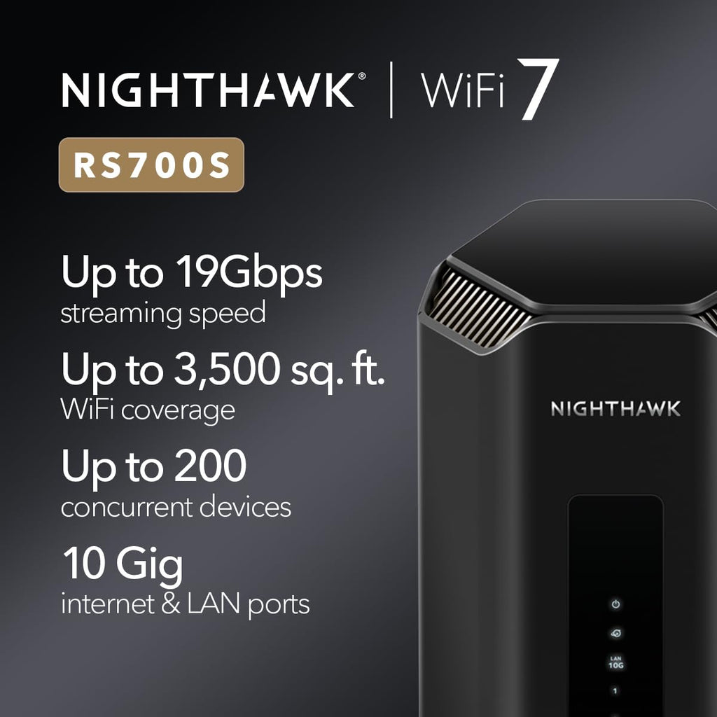 NETGEAR Nighthawk Tri-Band WiFi 7 Router (RS700S)