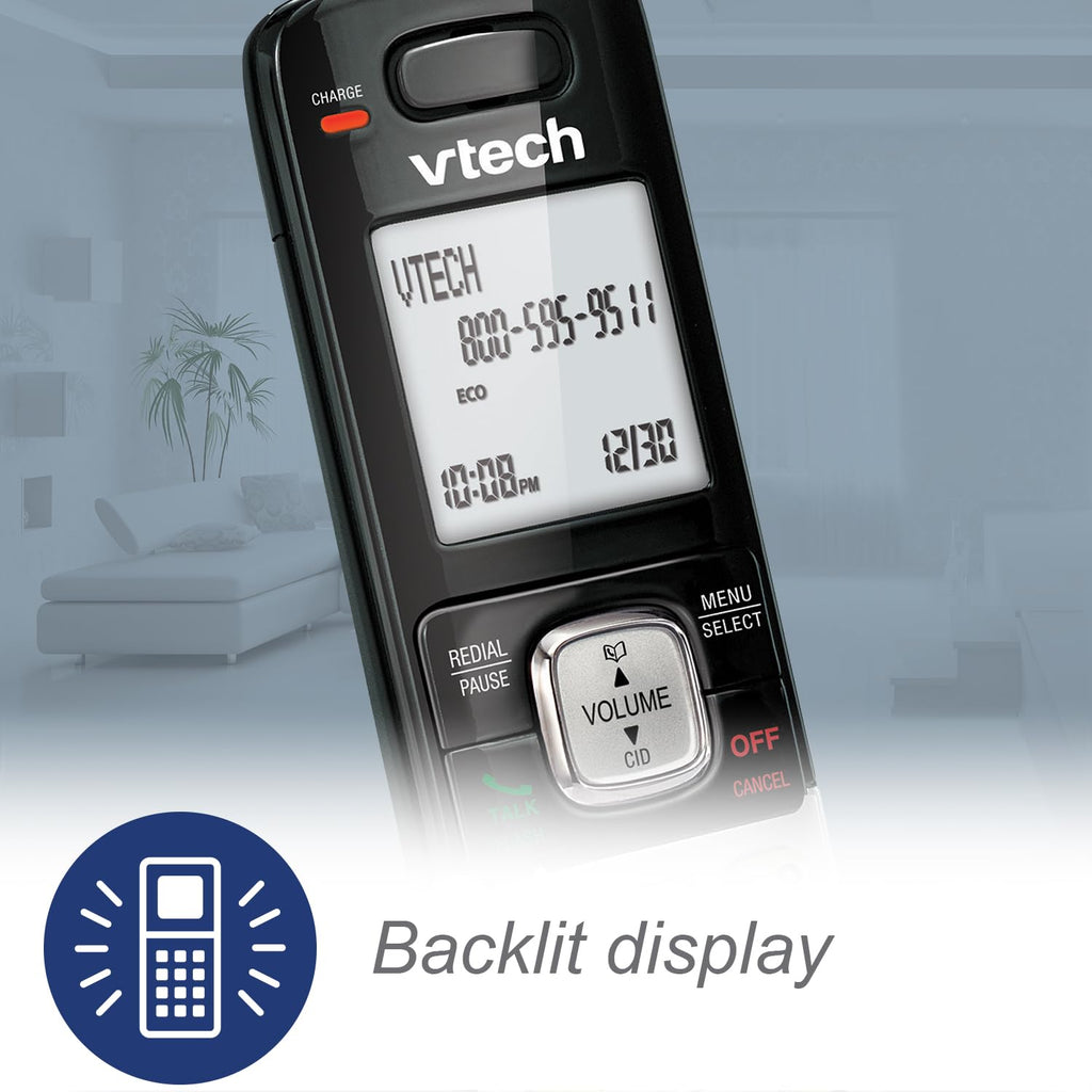 VTech CS6719-16 DECT 6.0 Phone with Caller ID/Call Waiting, 1 Cordless Handset, Red