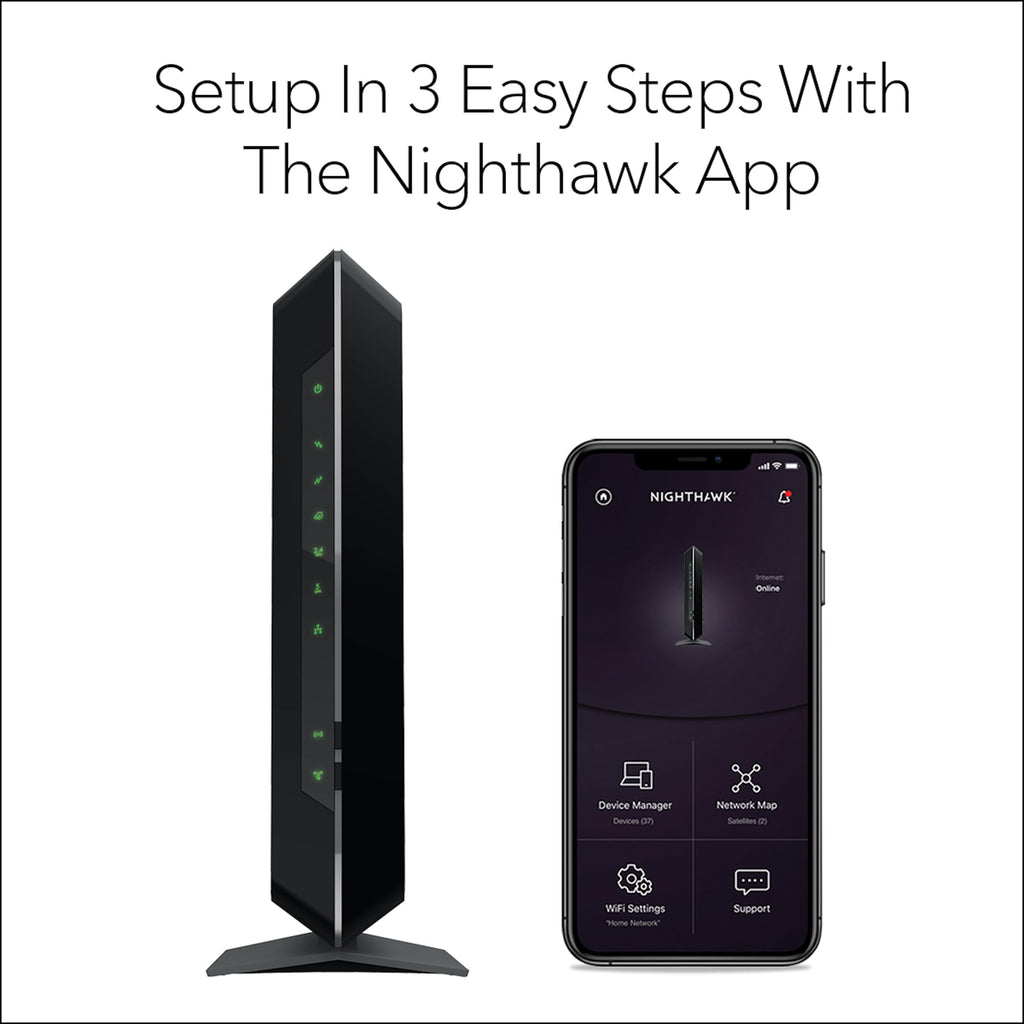 NETGEAR Nighthawk Cable Modem and WiFi 5 Router Combo C7000