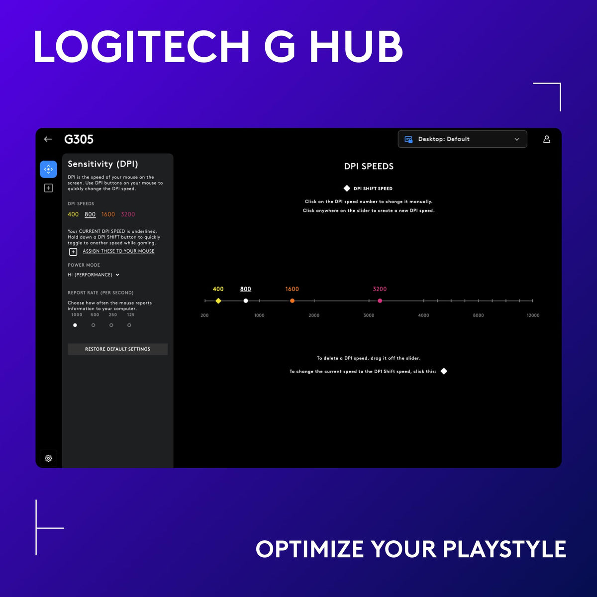 Logitech G305 Lightspeed Wireless Gaming Mouse, Hero Sensor