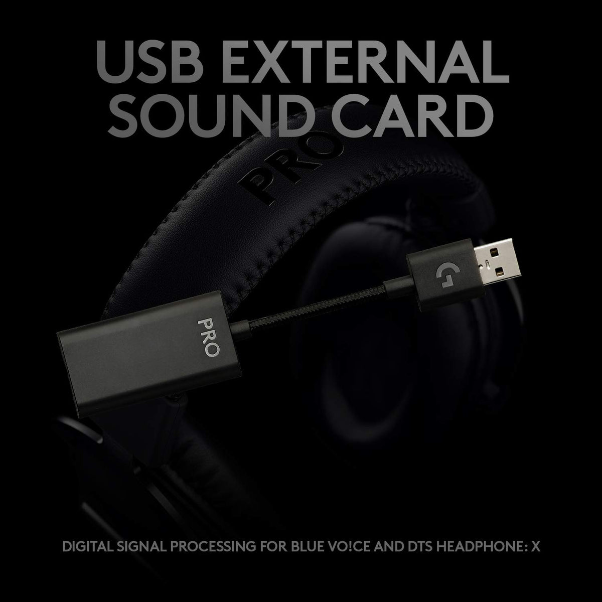 Logitech G Pro X Wired Gaming Headset: Blue VO!CE Detachable Boom Mic