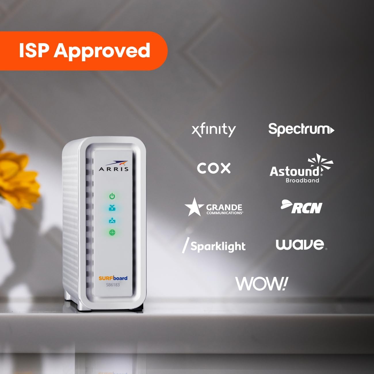 ARRIS (SB6183) -Cable Modem - Fast DOCSIS 3.0 16x4 Gigabi