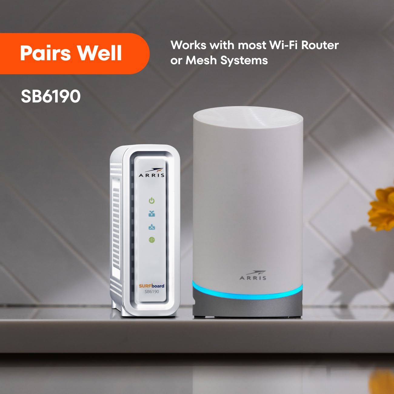 ARRIS (SB6190) - Cable Modem - DOCSIS 3.0 32x8 Gigabit Modem