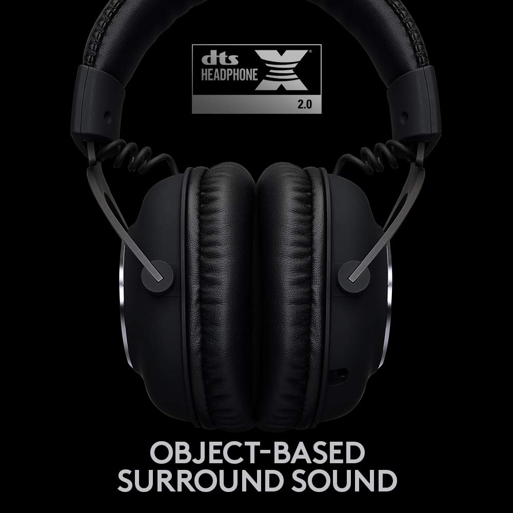 Logitech G Pro X Wired Gaming Headset: Blue VO!CE Detachable Boom Mic