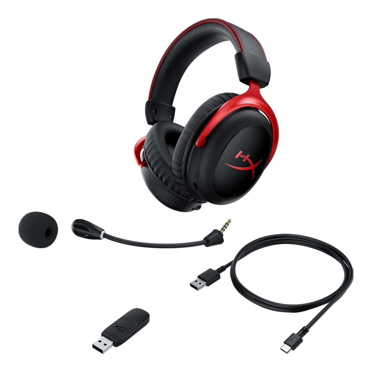 HyperX Cloud II Gaming Headset - 7.1 Surround Sound - Memory Foam Ear Pad