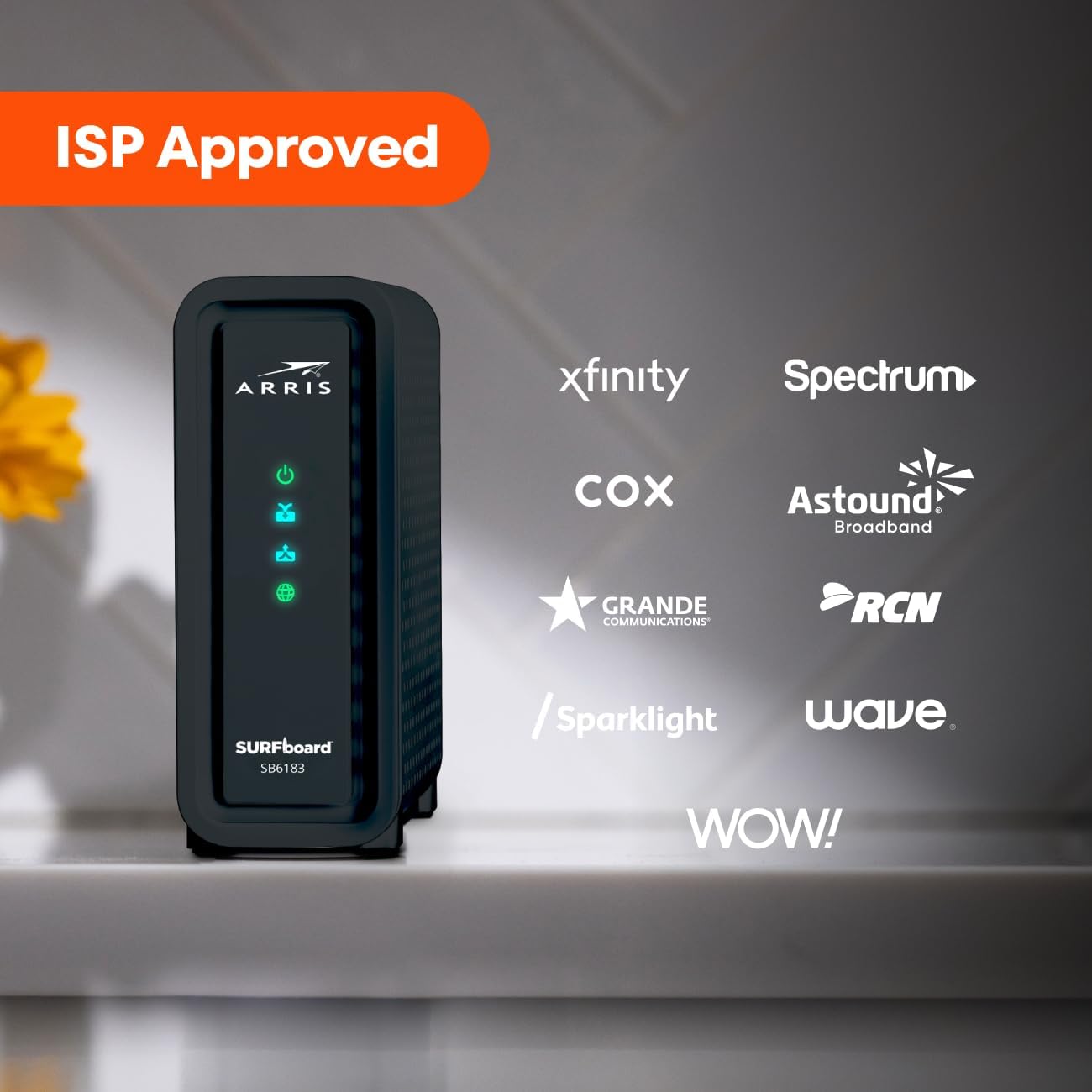 ARRIS (SB6183) -Cable Modem - Fast DOCSIS 3.0 16x4 Gigabi