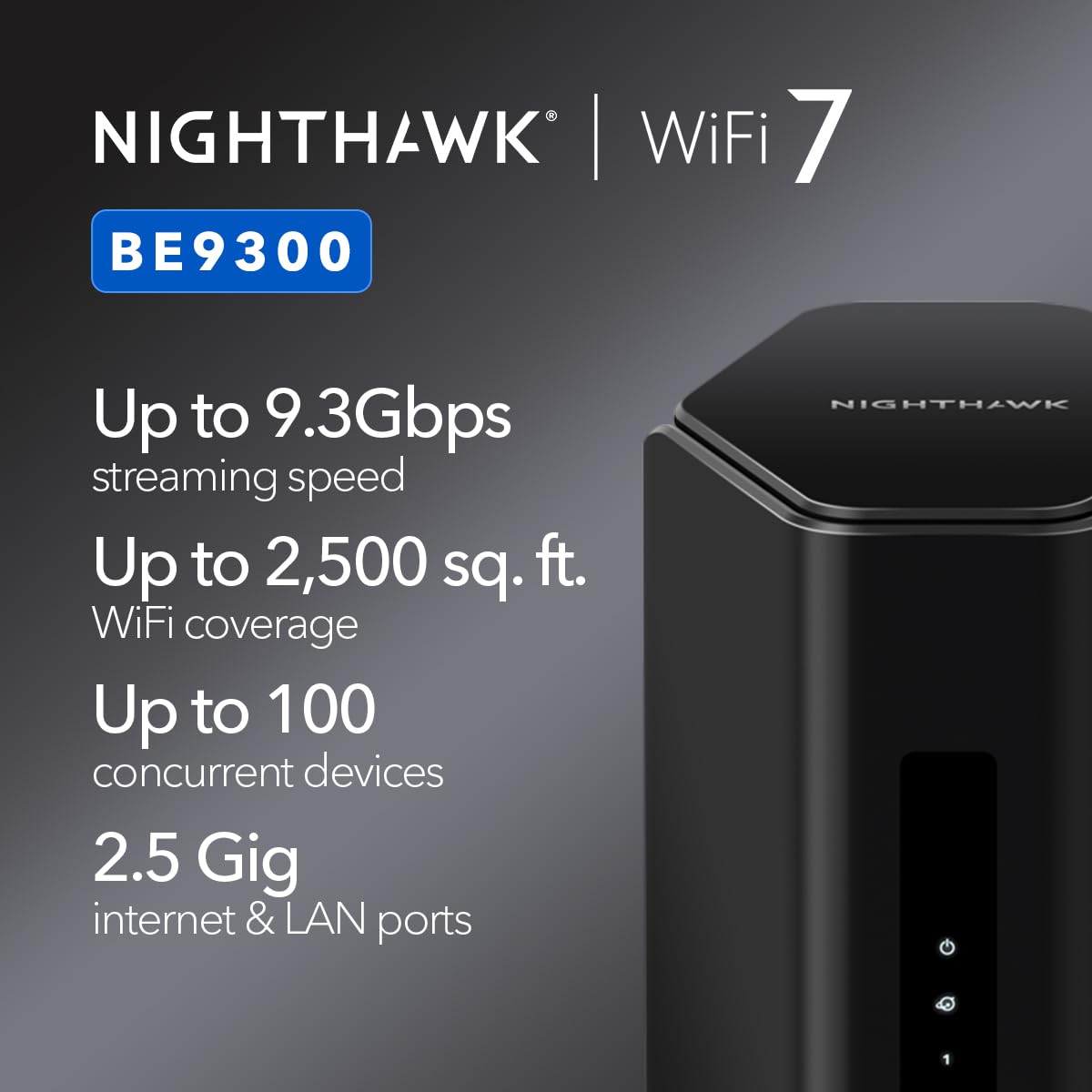 NETGEAR Nighthawk Tri-Band WiFi 7 Router (RS700S)