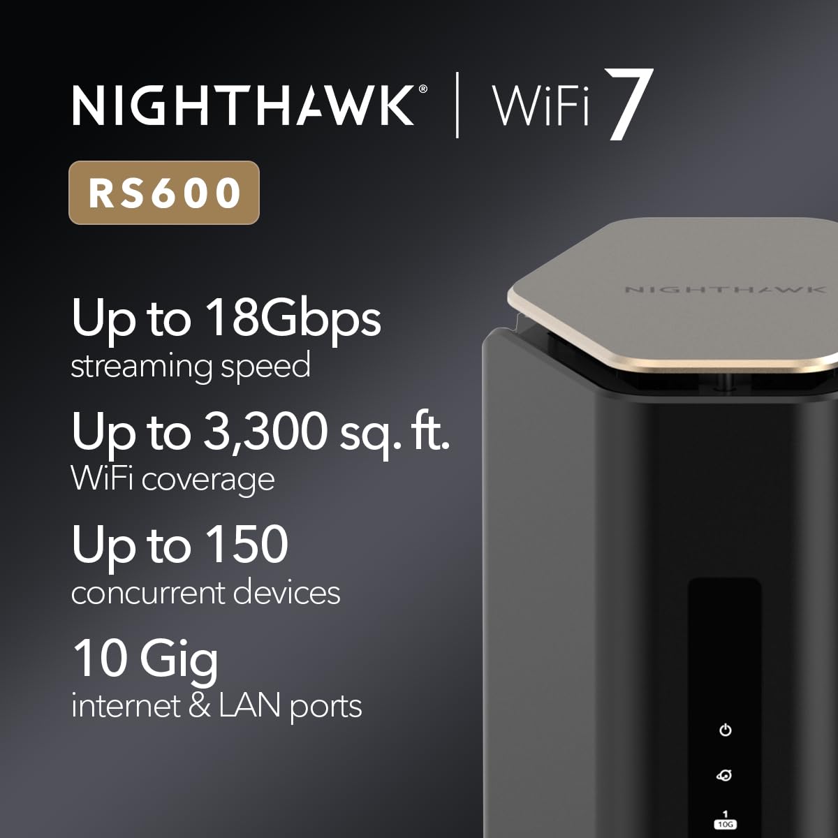 NETGEAR Nighthawk Tri-Band WiFi 7 Router (RS700S)
