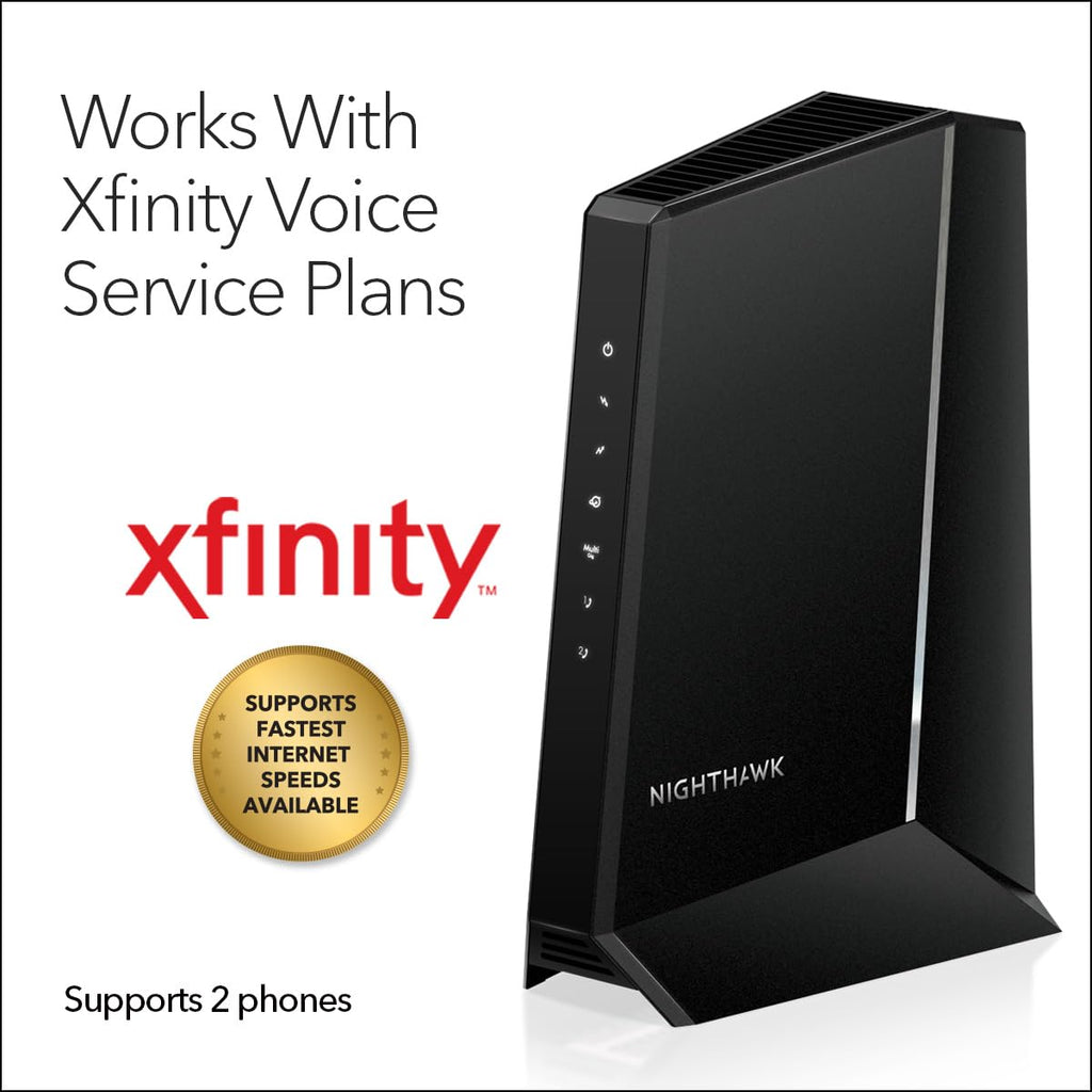 NETGEAR Nighthawk Multi-Gig Cable Modem for Xfinity Voice (CM2050V)
