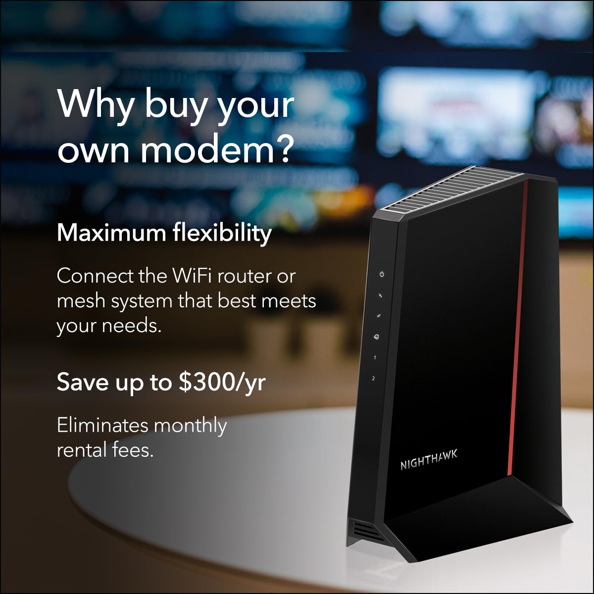 NETGEAR Nighthawk DOCSIS 3.1 Mid/high-Split Cable Modem