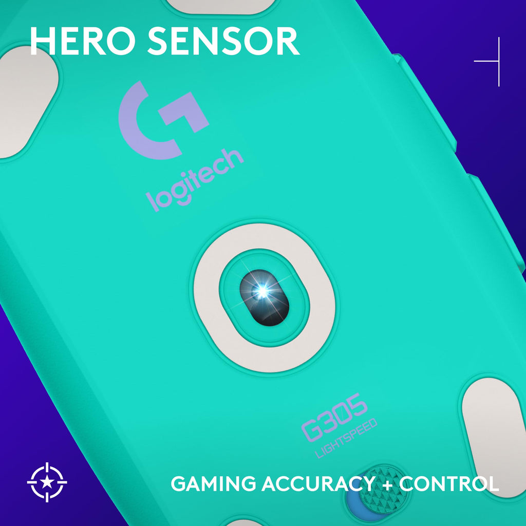 Logitech G305 Lightspeed Wireless Gaming Mouse, Hero Sensor