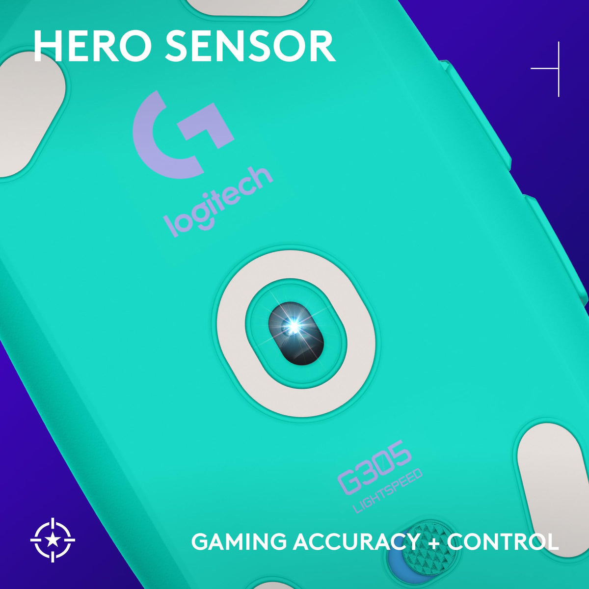 Logitech G305 Lightspeed Wireless Gaming Mouse, Hero Sensor