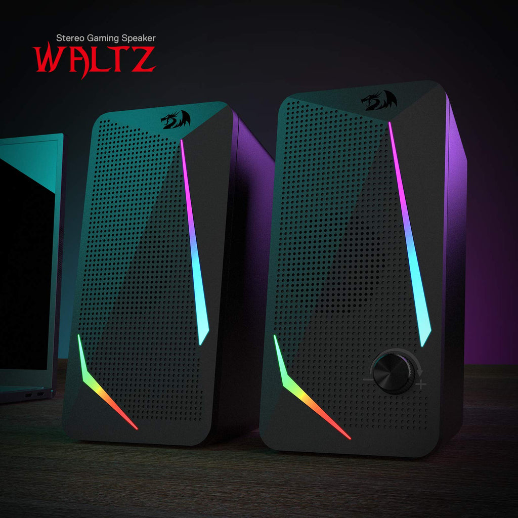 Redragon GS510 RGB Desktop Speakers, 2.0 Channel PC Computer Speaker
