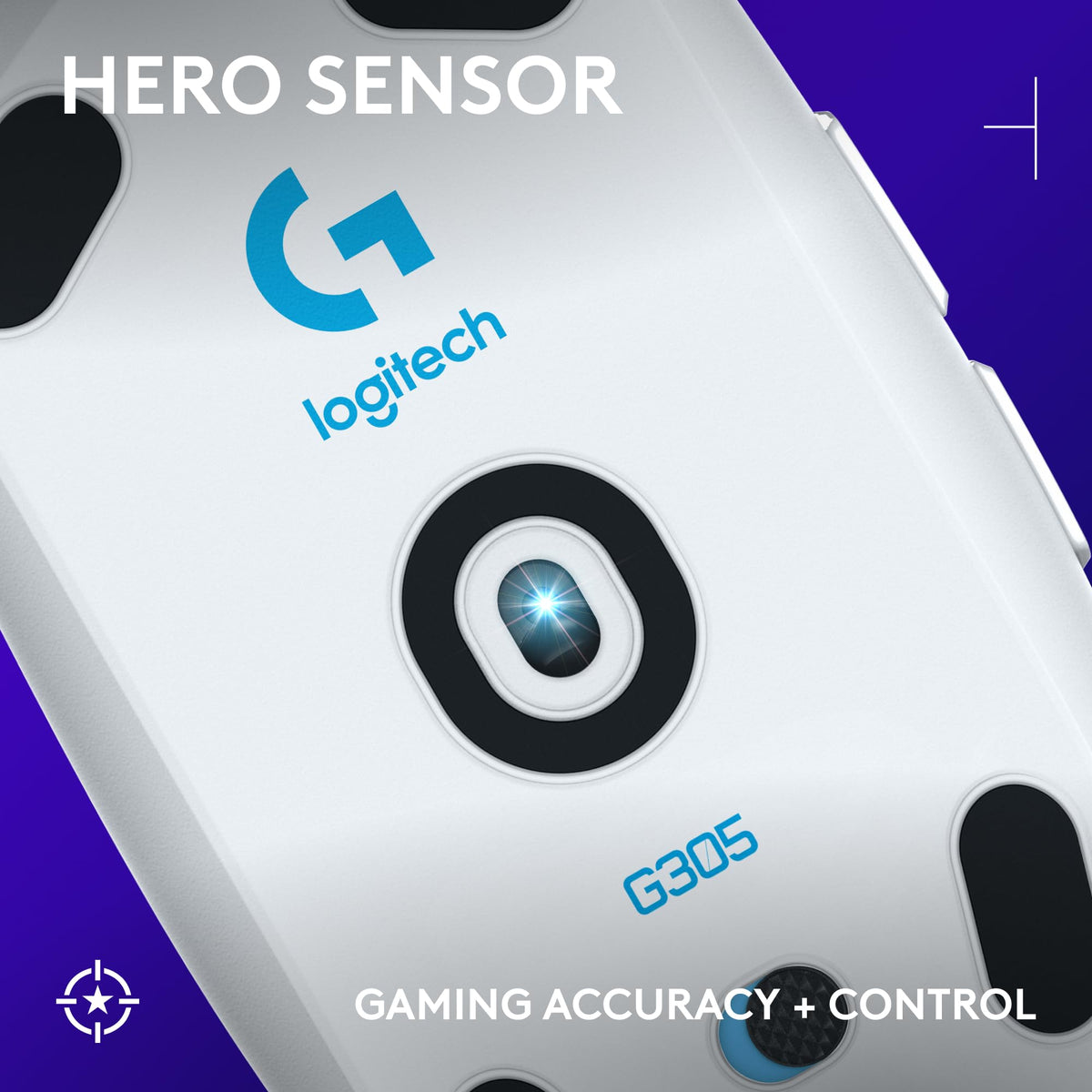 Logitech G305 Lightspeed Wireless Gaming Mouse, Hero Sensor