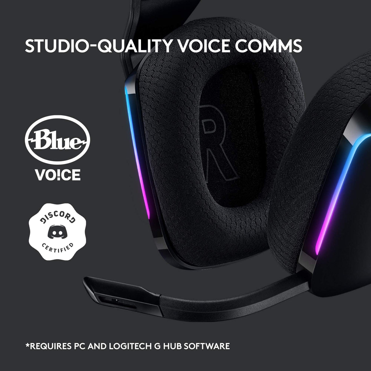 Logitech G733 Lightspeed Wireless Gaming Headset, Suspension Headband