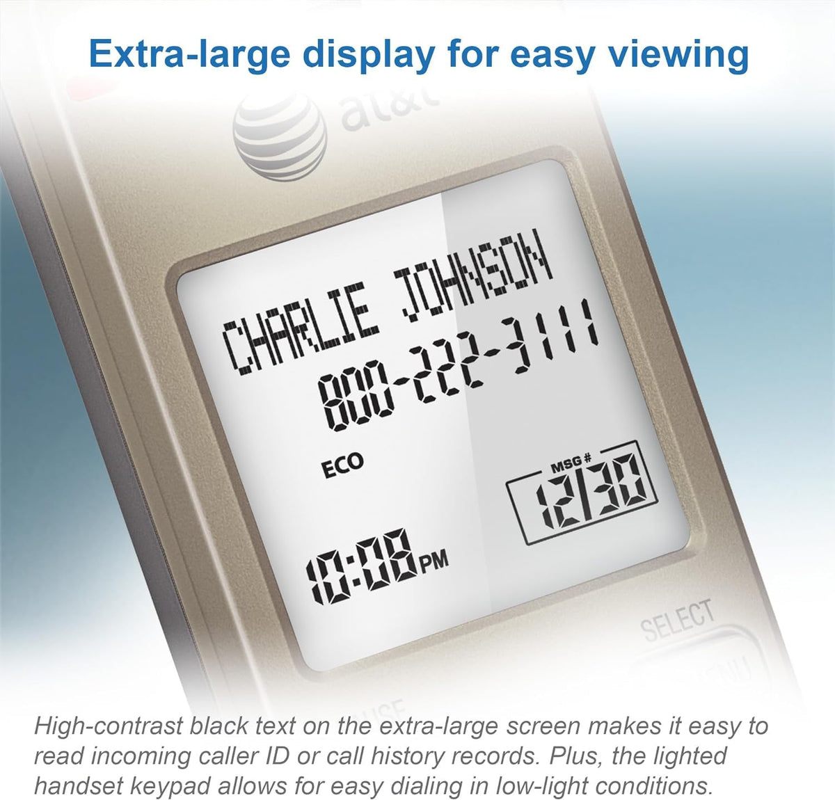 AT&T EL51203 DECT 6.0 2-Handset Cordless Phone
