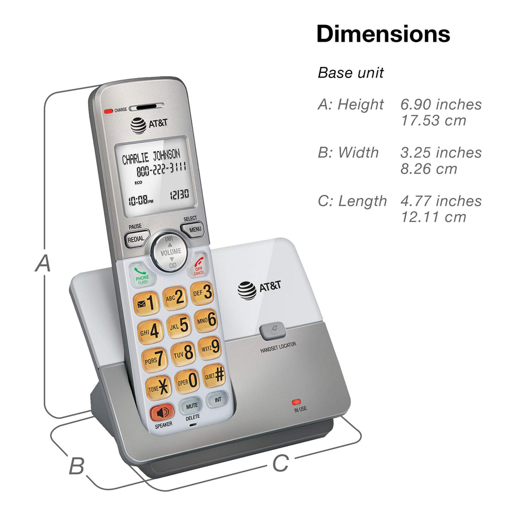 AT&T EL51203 DECT 6.0 2-Handset Cordless Phone