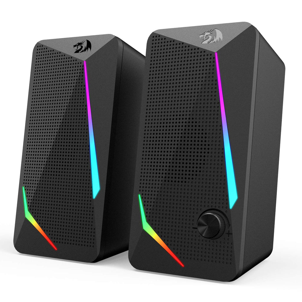 Redragon GS510 RGB Desktop Speakers, 2.0 Channel PC Computer Speaker