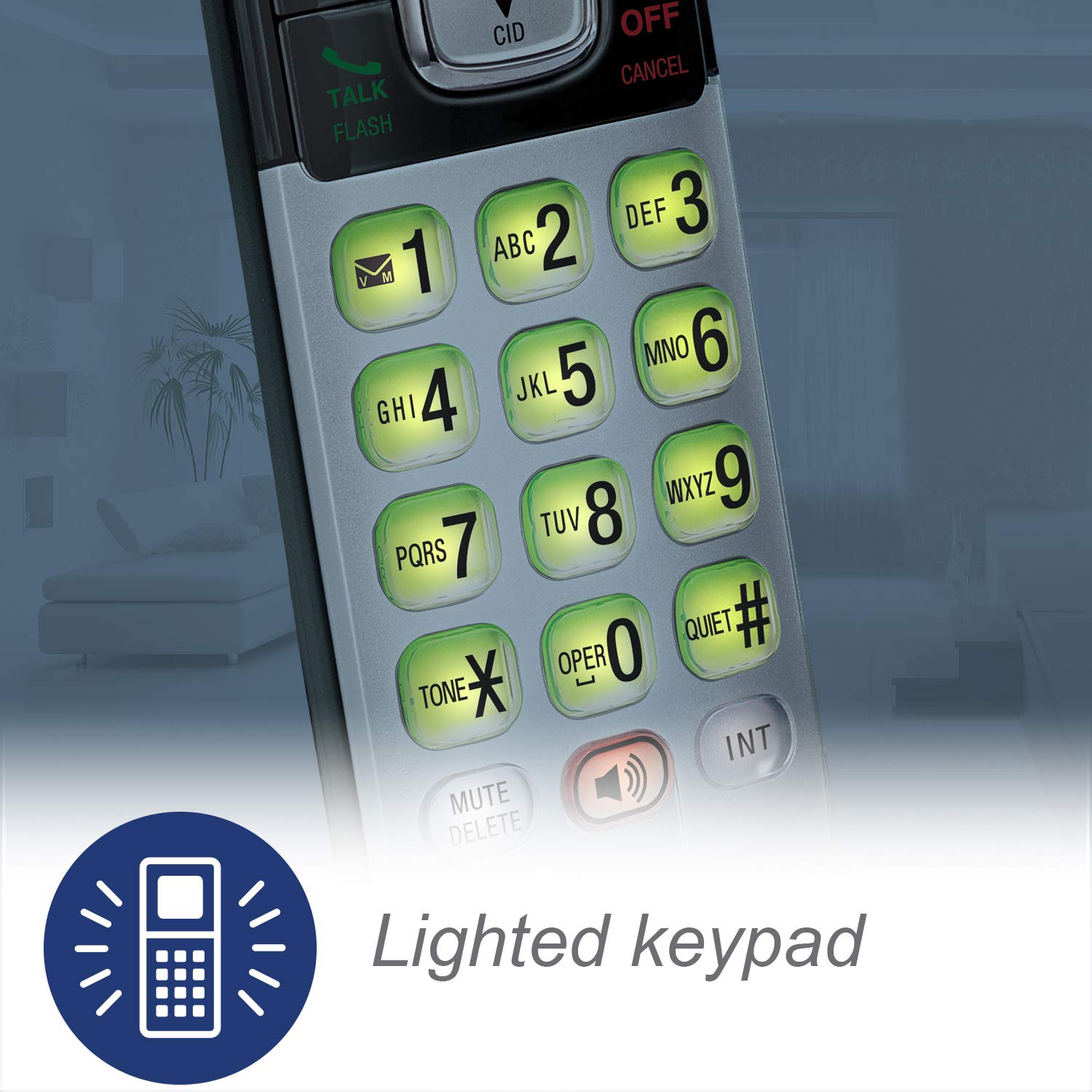 VTech CS6719-16 DECT 6.0 Phone with Caller ID/Call Waiting, 1 Cordless Handset, Red