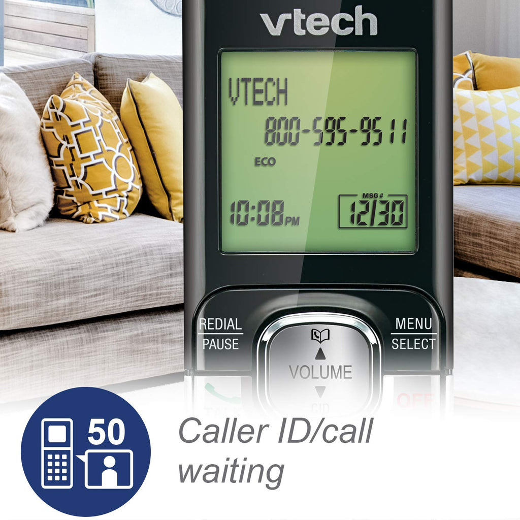 VTech CS6719-16 DECT 6.0 Phone with Caller ID/Call Waiting, 1 Cordless Handset, Red